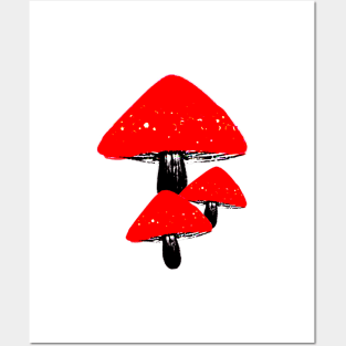 Mushrooms Posters and Art